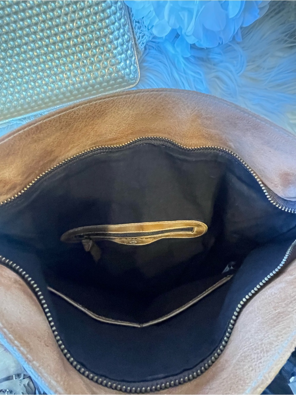 NWT Bed Stu Leather Howie Flapover Leather Backpack Tan Rustic Retail $365 - Picture 7 of 11
